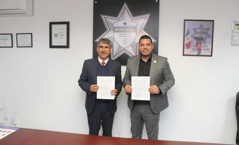 Alianza entre Policía Auxiiar y Universidad de Morelia impulsa profesionalización policial