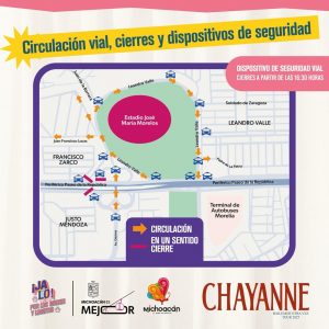 ¡Toma precauciones! Habrá cierres vehiculares por concierto de Chayanne en el Morelos