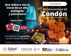 Celebra el amor y la amistad con protección, usa condón: SSM