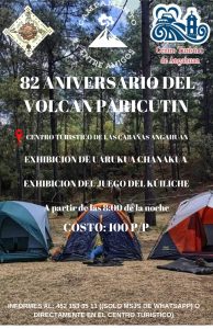 Angahuan celebra 82 años del volcán Paricutín