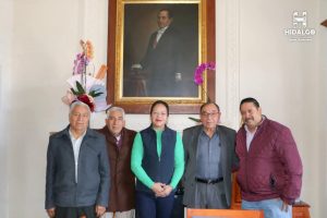 Jeovana Alcántar, recibió en su despacho al Supervisor y Directivos de las secundarias Técnicas de la Zona 09 con Cabecera en Hidalgo.