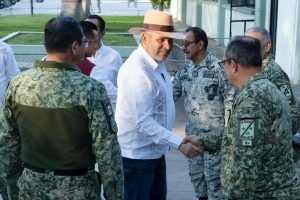 Bedolla consolida coordinación con la Defensa y Guardia Nacional.