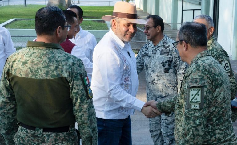 Bedolla consolida coordinación con la Defensa y Guardia Nacional.