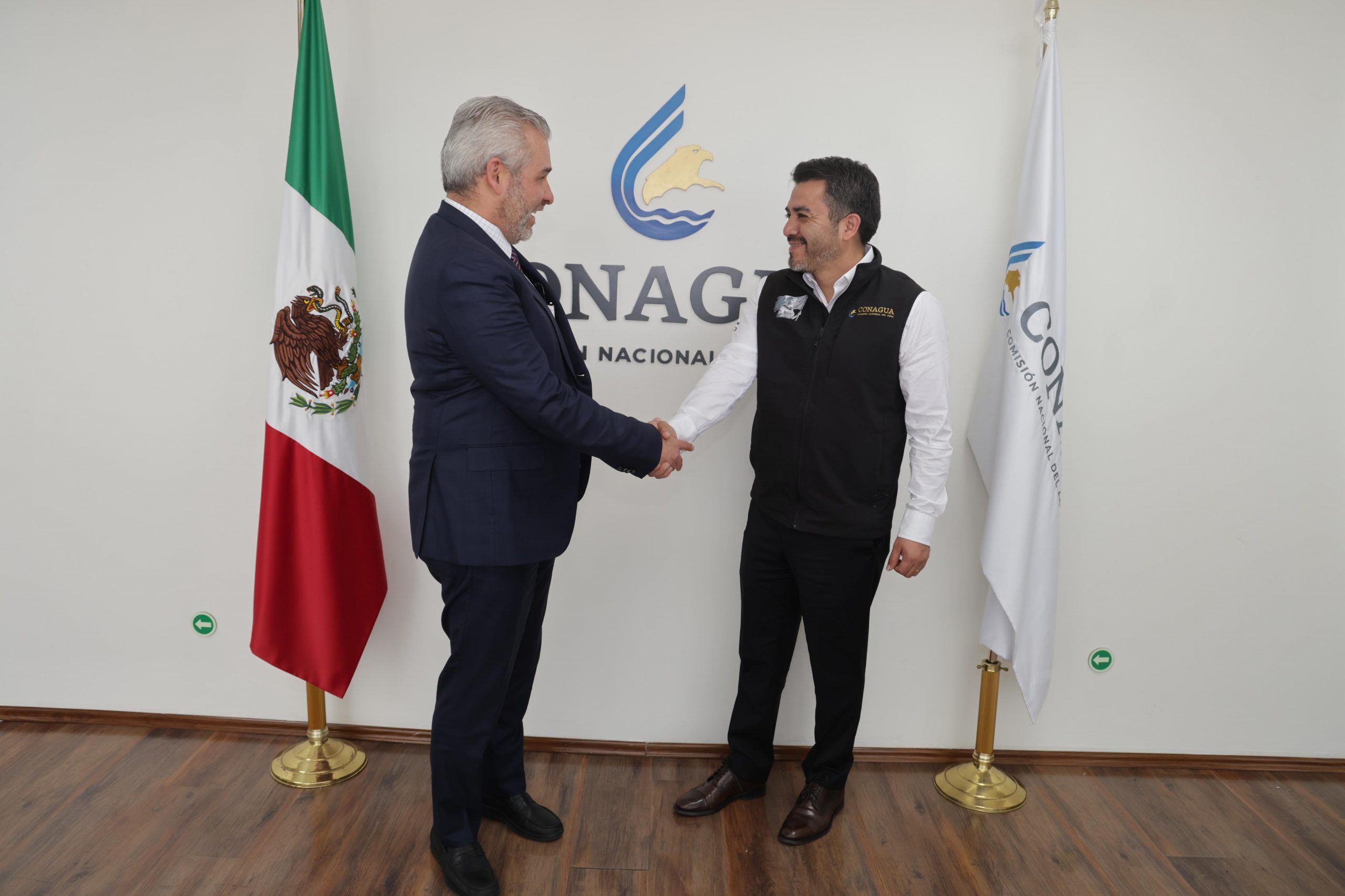 Bedolla y Conagua inician ruta para tecnificar aguas saneadas en Morelia.