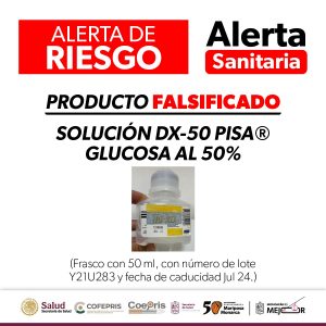 Alerta SSM sobre producto falsificado: solución DX-50 PIS