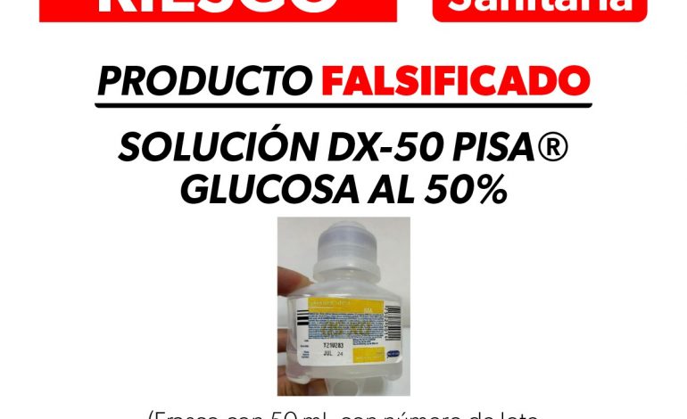 Alerta SSM sobre producto falsificado: solución DX-50 PIS