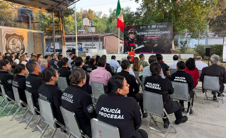 Sistema Penitenciario de Michoacán prioriza la salud mental de su personal