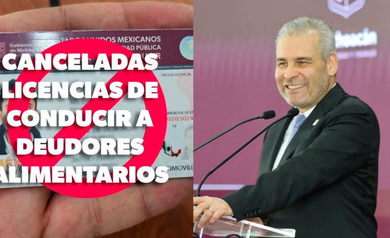 Deudores alimentarios no tendrán licencias de conducir, concesiones ni permisos en Michoacán