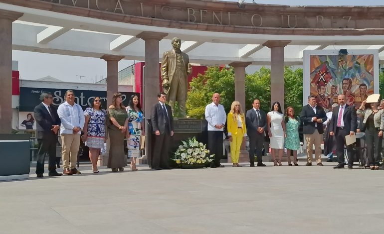 Zitácuaro conmemora el legado de Benito Juárez en el 219 aniversario de su natalicio.