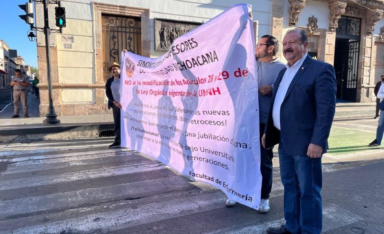 Hasta 70 mil pesos ganan los que se oponen a la Ley Orgánica de la Michoacana.