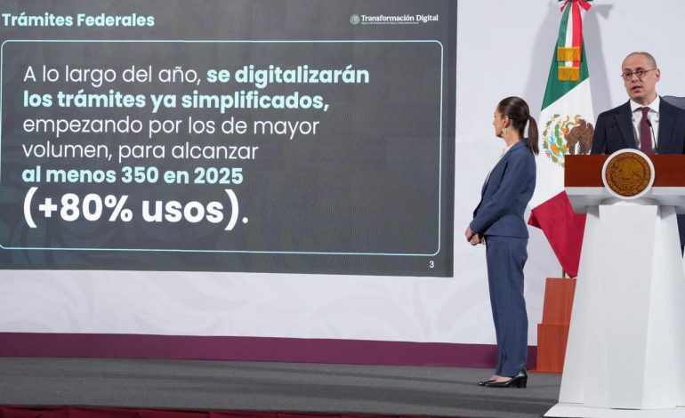 PRESIDENTA CLAUDIA SHEINBAUM INFORMA QUE HOY SE PUBLICA EN EL DOF REDUCCIÓN DE 342 A 151 TRÁMITES FEDERALES PARA TENER UN GOBIERNO MÁS EFICIENTE, MENOS BUROCRÁTICO Y SIN CORRUPCIÓN.