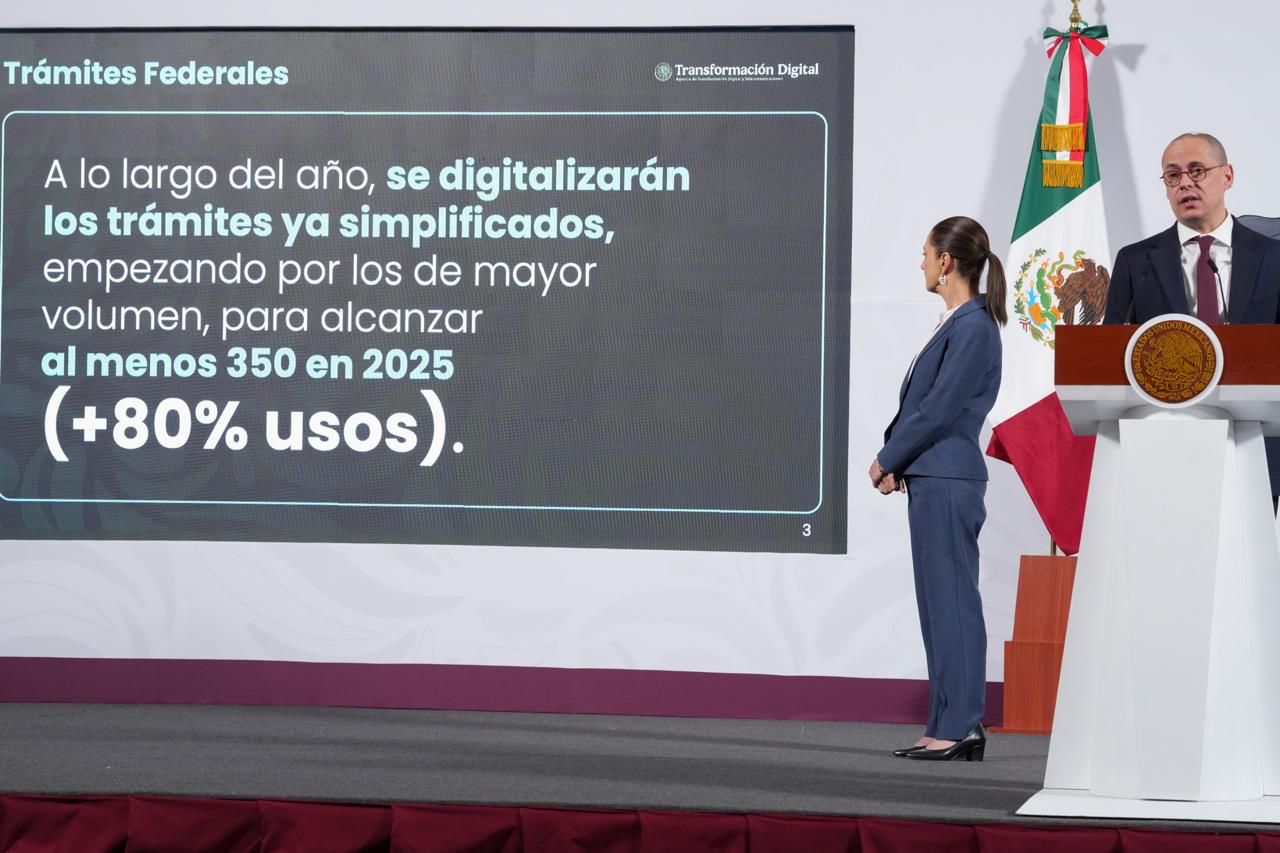 PRESIDENTA CLAUDIA SHEINBAUM INFORMA QUE HOY SE PUBLICA EN EL DOF REDUCCIÓN DE 342 A 151 TRÁMITES FEDERALES PARA TENER UN GOBIERNO MÁS EFICIENTE, MENOS BUROCRÁTICO Y SIN CORRUPCIÓN.