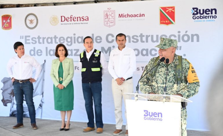 Arranca en Zamora estrategia para la construcción de la paz: Segob.