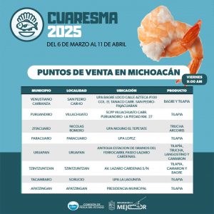 Cuaresma 2025: compra a bajo costo pescado fresco directo de productores michoacanos.<br>