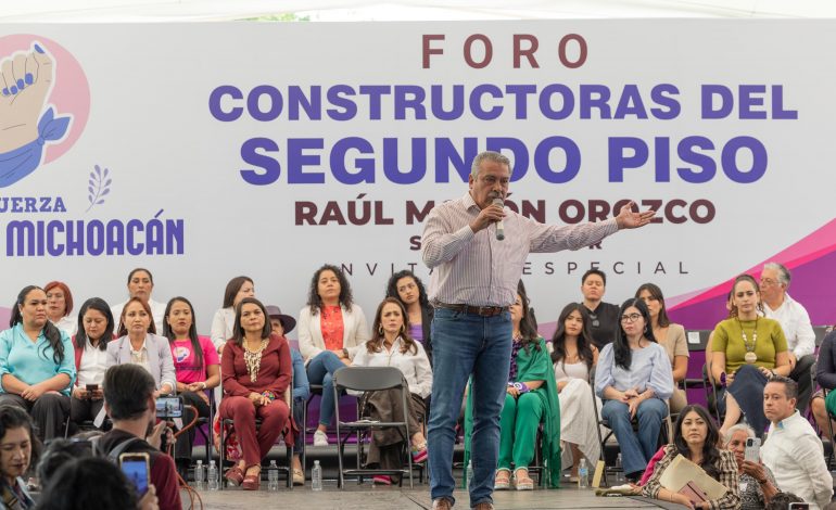 Mujeres michoacanas se suman a llamado a la unidad de Raúl Morón.