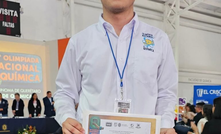 Alumno de Cecytem integra delegación nacional de Química que participará en Brasil