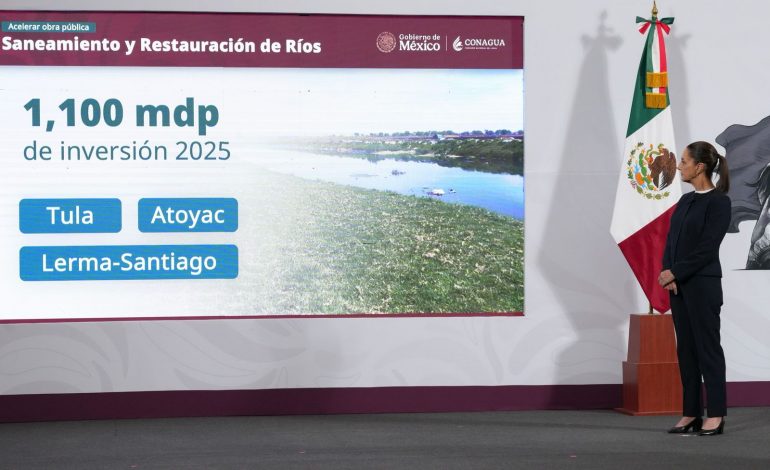 CONAGUA ANUNCIA INVERSIÓN DE 186 MIL 547 MDP ENTRE 2025 – 2030 PARA LA CONSTRUCCIÓN DE 37 PROYECTOS HÍDRICOS EN TODO EL PAÍS; EN 2025 SERÁN 30 MIL 885 MDP