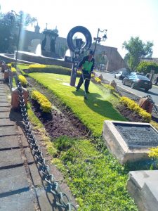 Gobierno de Morelia interviene áreas verdes en zona de las Tarascas