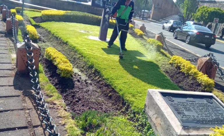 Gobierno de Morelia interviene áreas verdes en zona de las Tarascas