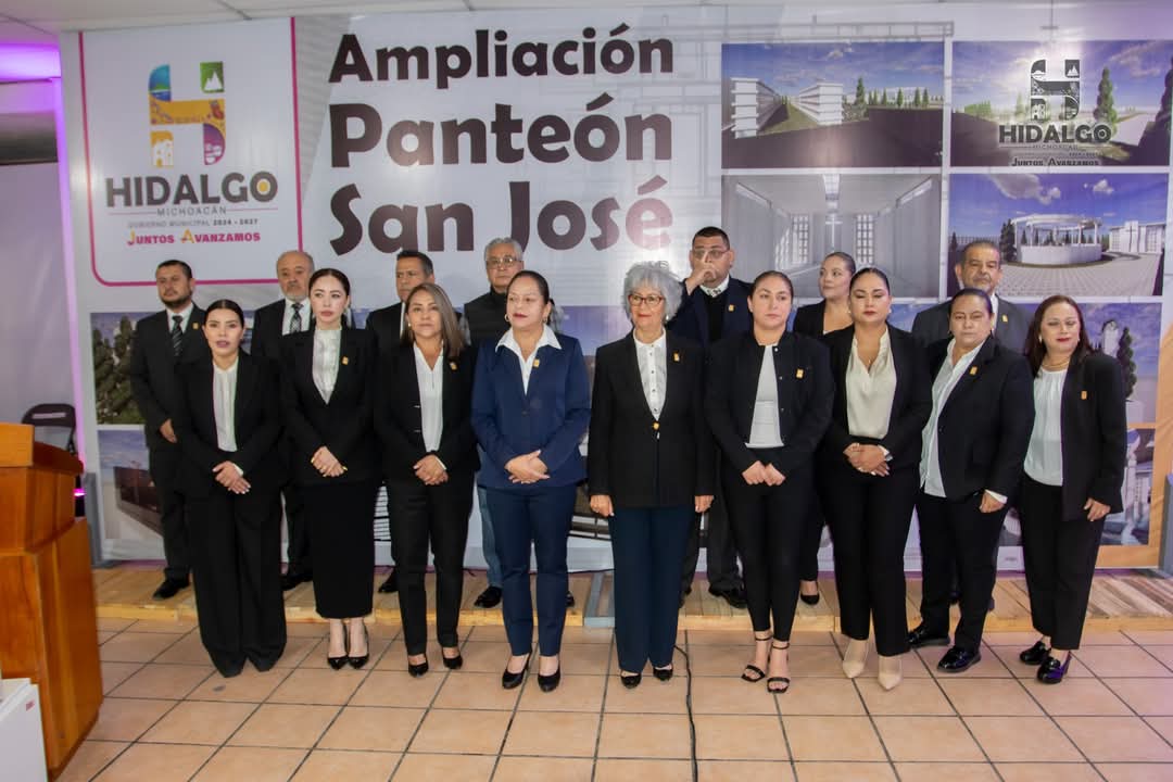 Jeovana Alcántar, en rueda de prensa, dio a conocer la ampliación del Panteón San José de Ciudad Hidalgo.
