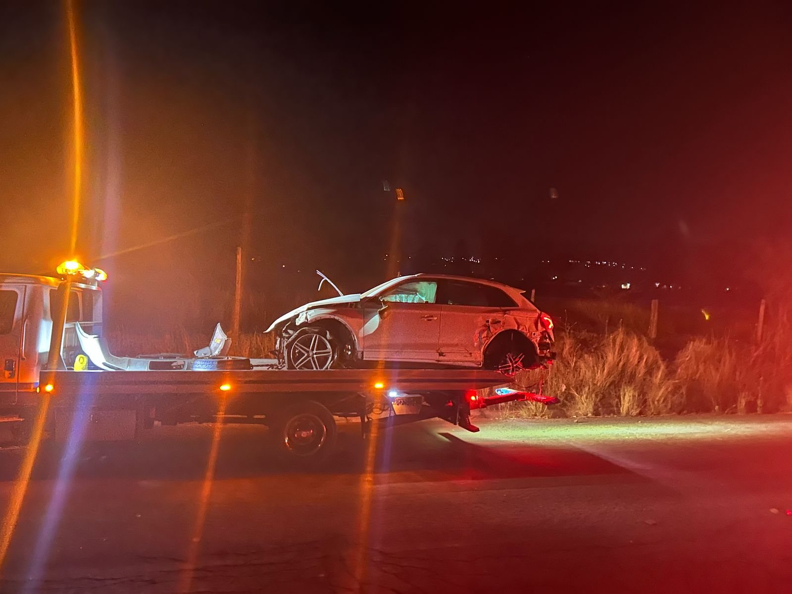 Accidente Vial en el Libramiento Norte deja cuantiosas perdidas materiales.