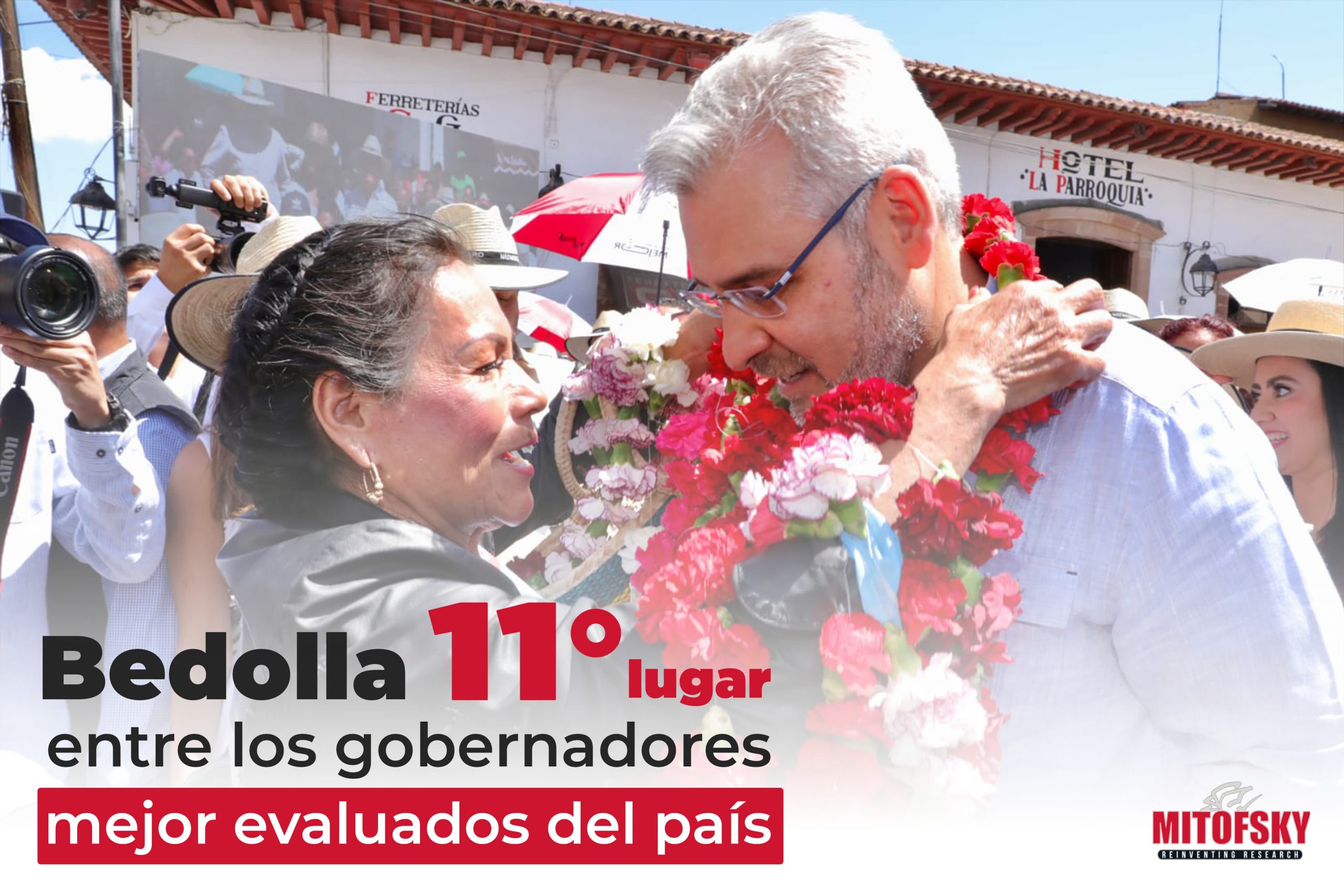 Bedolla, en lugar 11 de los gobernadores mejor evaluados del país: Mitofsky