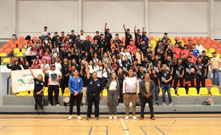 Inicia Cecytem Encuentro Estatal de Voleibol