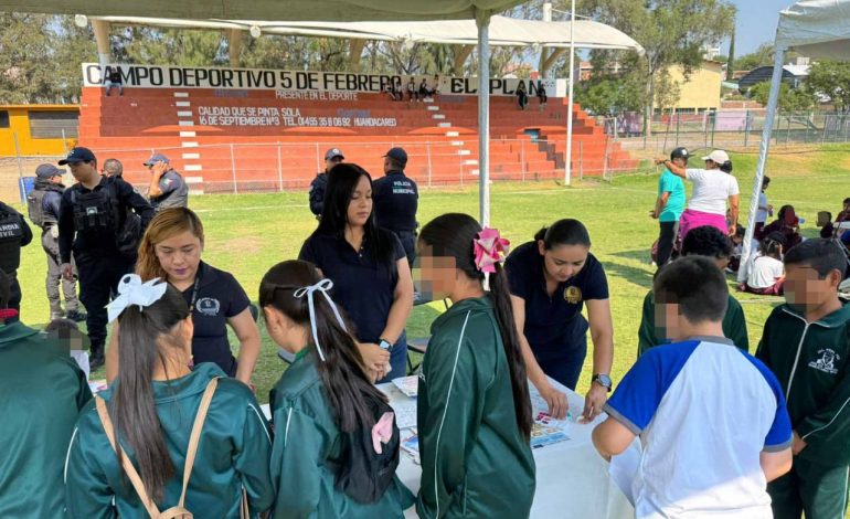 Promueve FGE derechos de las infancias y adolescencias en la Feria de Seguridad, llevada a cabo en Huandacareo