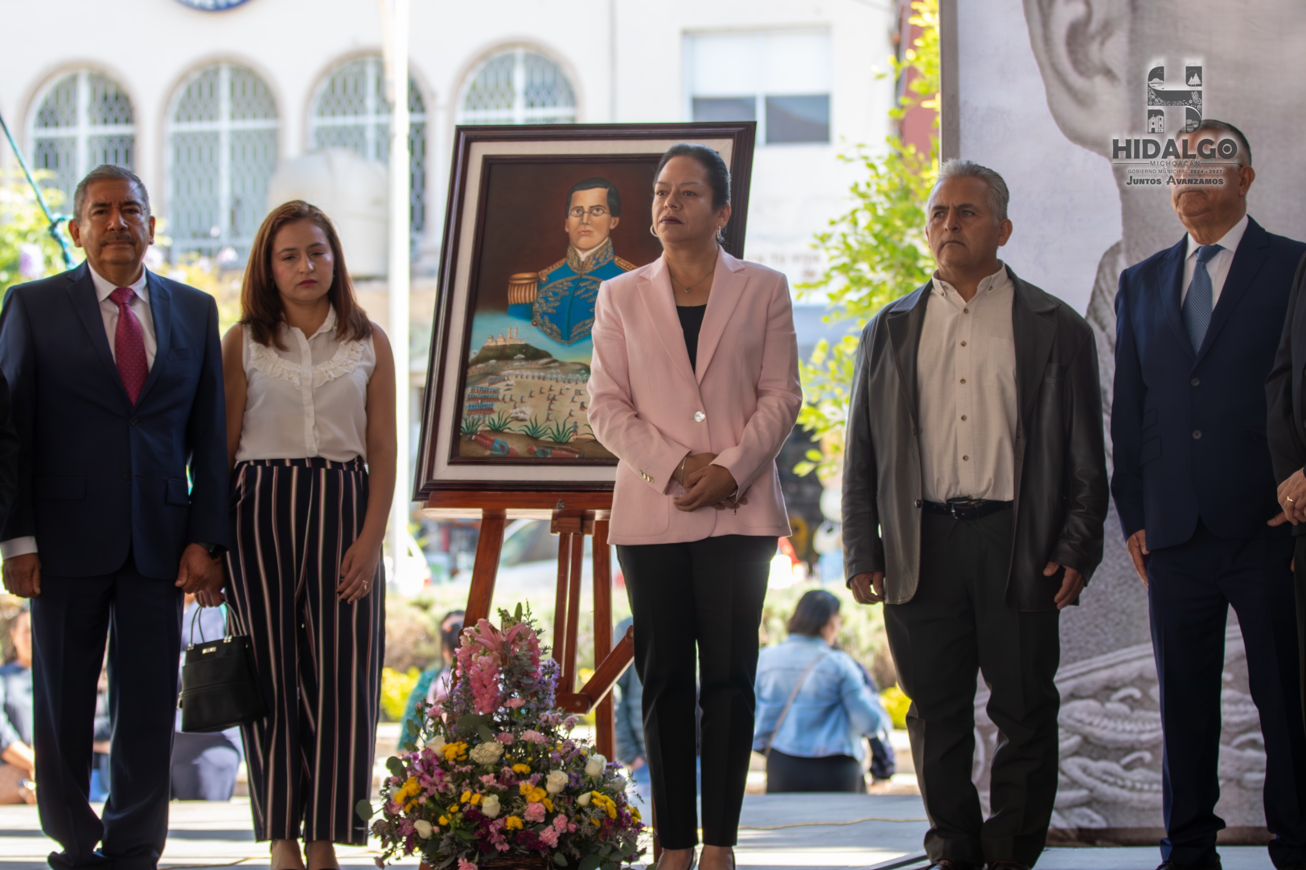 Jeovana Alcántar, presidió el acto cívico conmemorativo del CLXIII Aniversario de la Batalla de Puebla encabezada por el General Ignacio Zaragoza