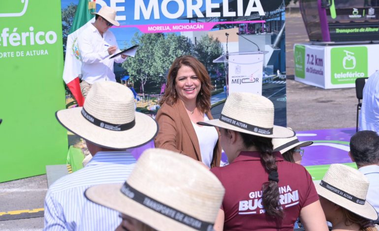 Teleférico de Morelia, obra con sentido social que representa a la 4T: Fabiola Alanís