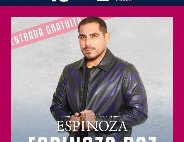 ¡Concierto gratis para mamá! Espinoza Paz llega mañana al Festival de Origen