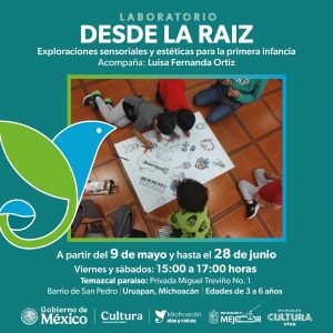 Secum acerca laboratorio de arte sensorial a las infancias de Uruapan