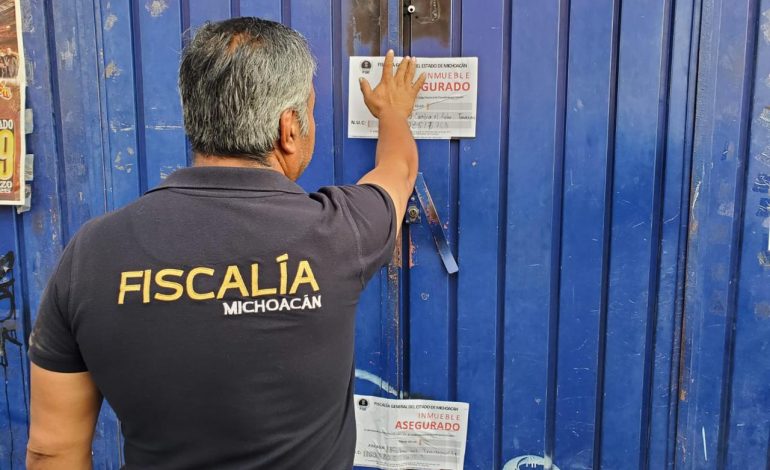 Tras catear un taller mecánico, Fiscalía General recupera una motocicleta robada y detiene a una persona