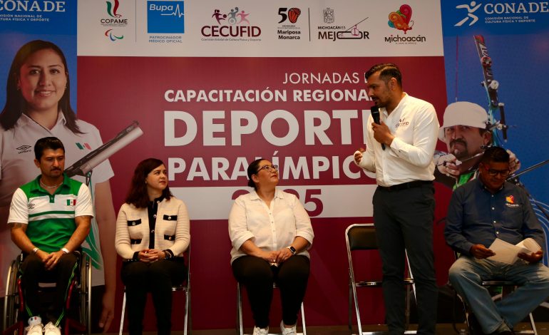 Michoacán, sede de jornadas de capacitación en deporte paralímpico: Cecufid