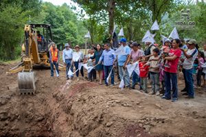 Arrancaron los trabajos de construcción del tanque de almacenamiento de agua potable en la localidad El Cortijo