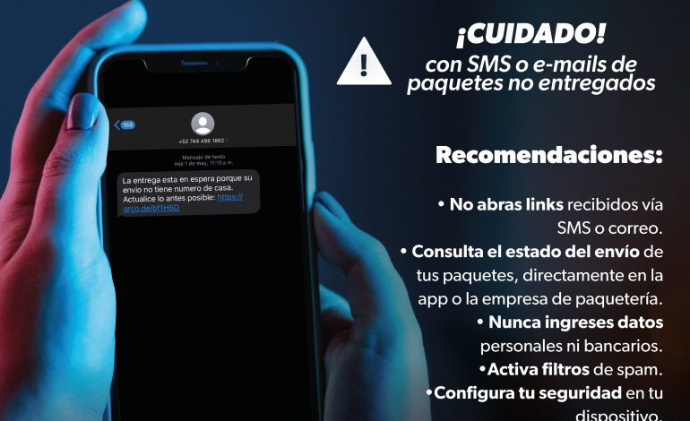 SSP lanza ciberalerta por fraudes de supuestos paquetes no entregados