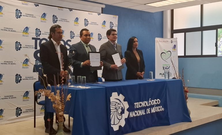 Toño Ixtlahuac y Tecnológico de Zitácuaro firman convenio para fortalecer la educación y el desarrollo en ambas partes