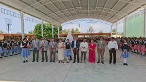 Toño Ixtláhuac inaugura domo en la Escuela Secundaria Federal No 1 «Nicolás Romero»