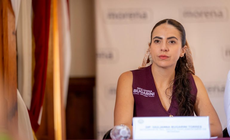 Giulianna Bugarini respalda, junto a diputados de Morena, políticas educativas de Sheinbaum por su impacto histórico
