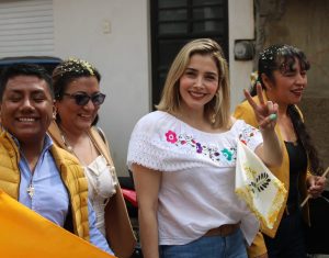 Desde Nahuatzen convoca Brissa Arroyo a escuchar todas las voces y respetar la pluralidad de ideas dentro del partido