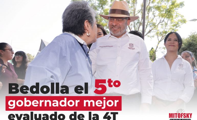 Crecimiento con rumbo: Bedolla, quinto mejor gobernador de la 4T