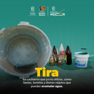 En temporada de lluvias, refuerza la prevención contra el dengue: SSM