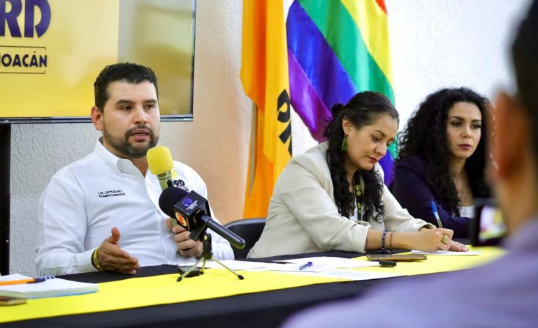 Es tiempo de construir y reforzar la organización del PRD Michoacán con unidad: PRD Michoacán