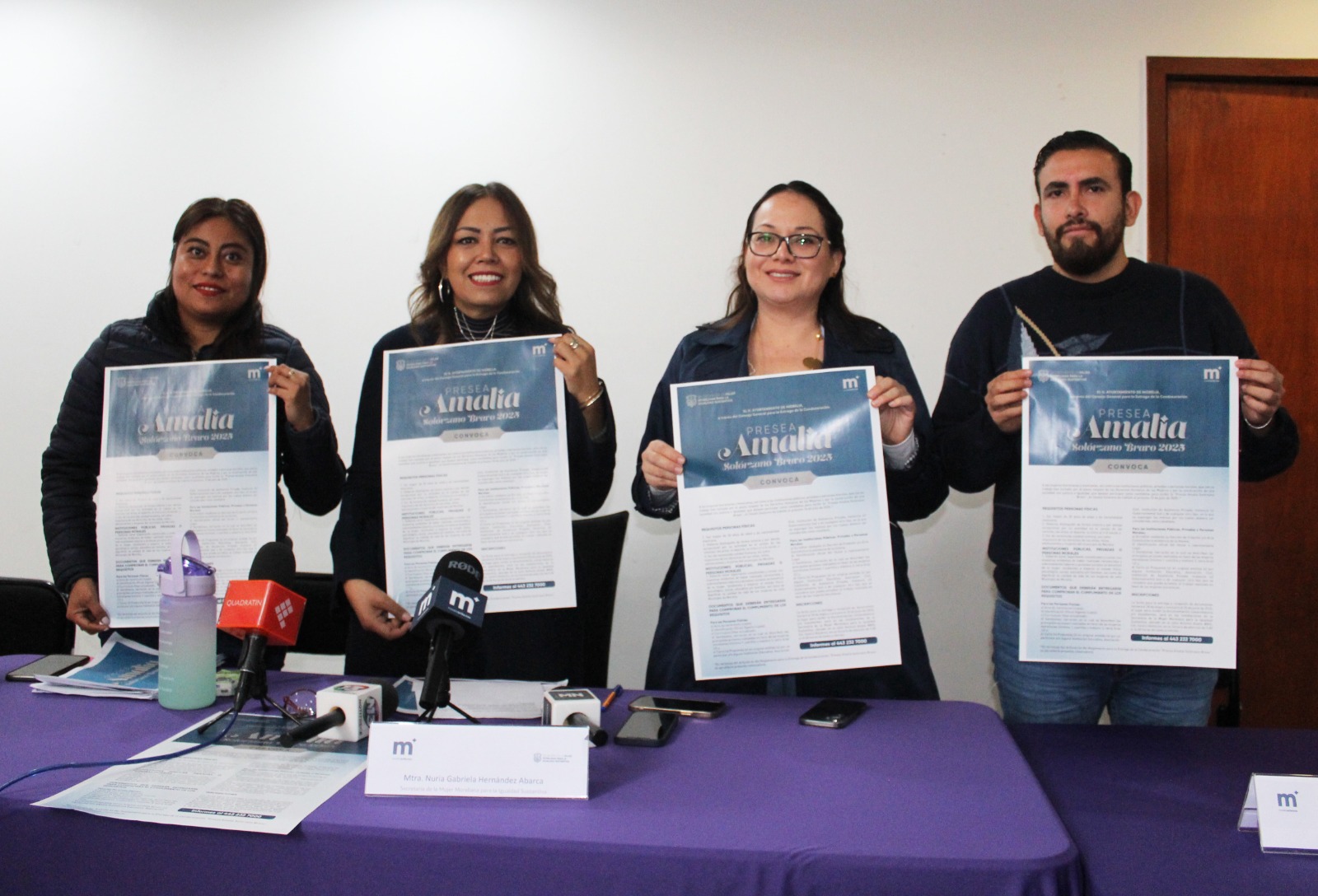 Invita Gobierno de Morelia a participar en convocatoria a la Presea ‘Amalia Solórzano Bravo’