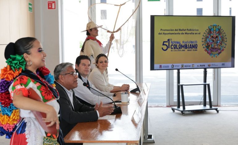 Morelia presente en el Festival Folclórico Colombiano