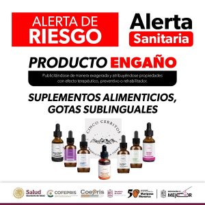 Alerta SSM sobre productos: Ajo Negro Plus Duo Pack y suplementos Cinco Cerritos