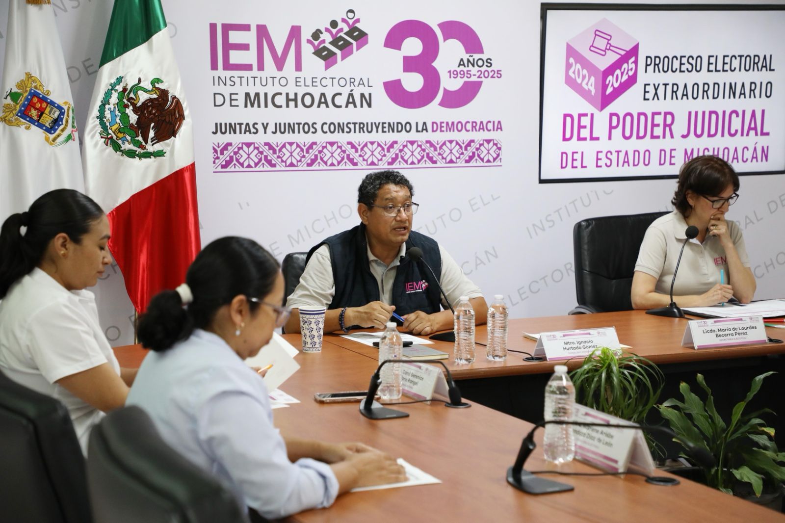 Presentan informe de los cómputos de las elecciones del poder judicial de Michoacán