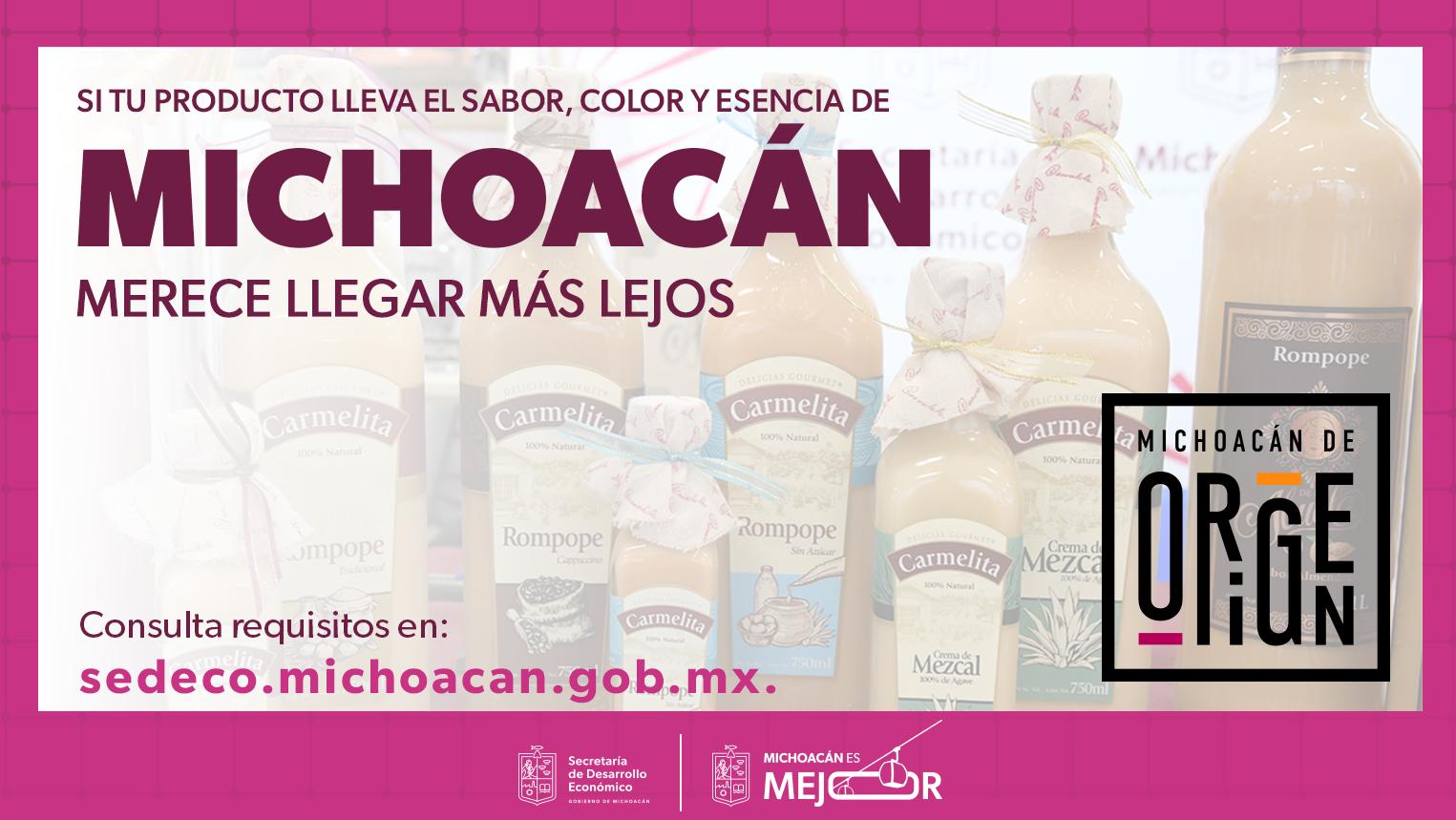 Con Michoacán de Origen, haz que tu marca hable por nuestro estado: Sedeco