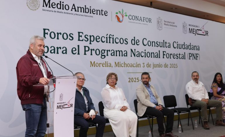 Ante reconocimiento, desde Michoacán se construye el Programa Nacional Forestal