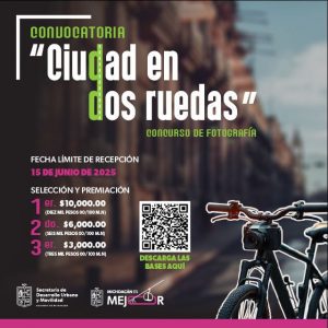 Invita Gladyz Butanda a concurso de fotografía “Ciudad en Dos Ruedas”
